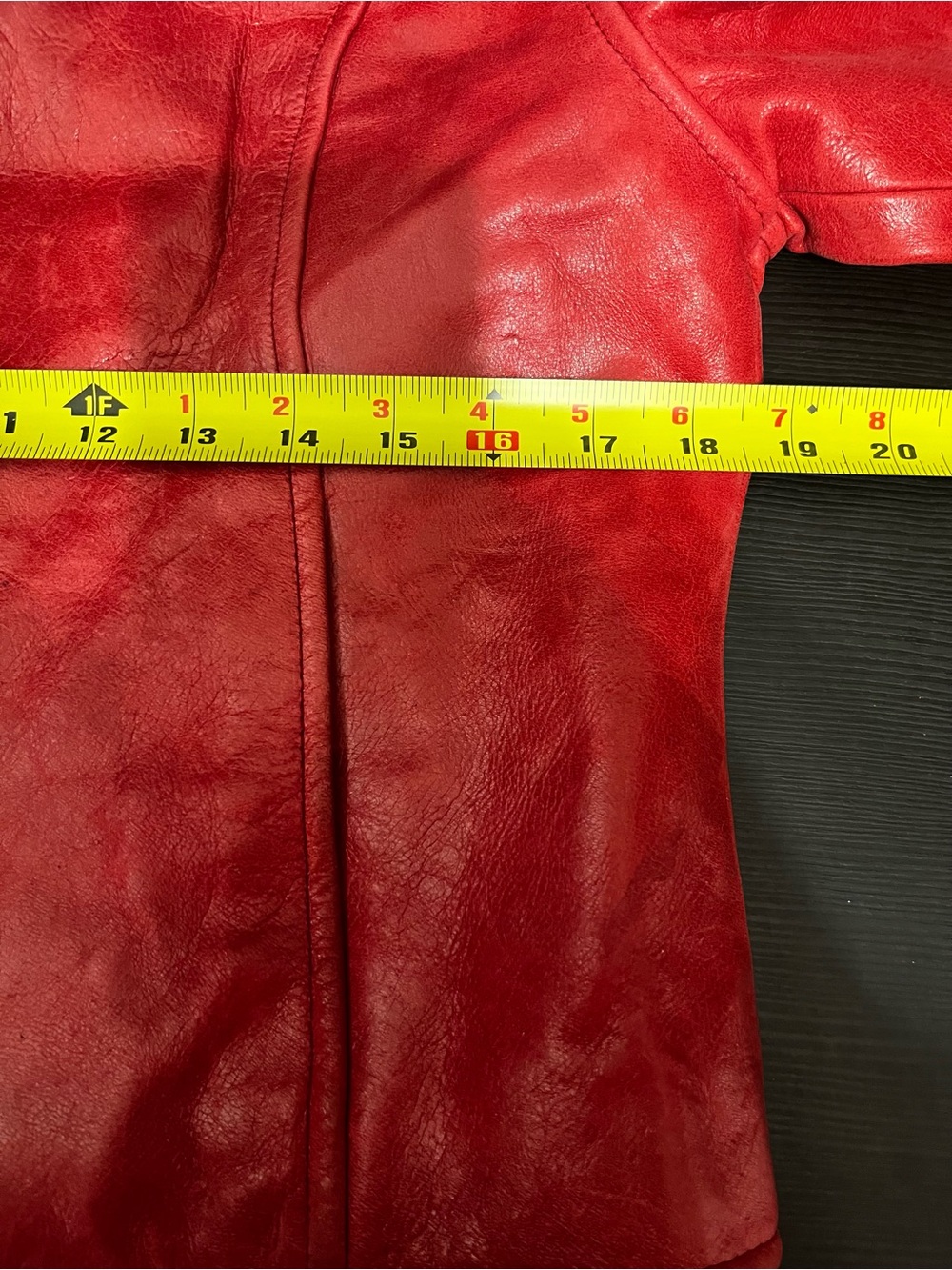 Red Sally & John New York leather jacket Size Large. See pics for Condition - Picture 5 of 9